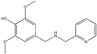 2,6-dimethoxy-4-{[(pyridin-2-ylmethyl)amino]methyl}phenol Structure