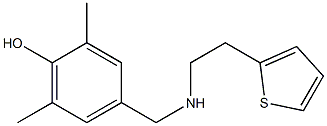 2,6-dimethyl-4-({[2-(thiophen-2-yl)ethyl]amino}methyl)phenol Structure