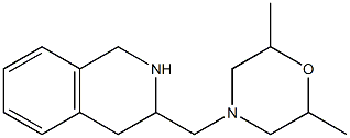 2,6-dimethyl-4-(1,2,3,4-tetrahydroisoquinolin-3-ylmethyl)morpholine 구조식 이미지