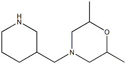 2,6-dimethyl-4-(piperidin-3-ylmethyl)morpholine Structure
