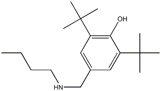 2,6-di-tert-butyl-4-[(butylamino)methyl]phenol 구조식 이미지