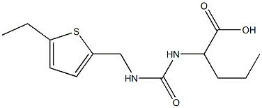 2-[({[(5-ethylthien-2-yl)methyl]amino}carbonyl)amino]pentanoic acid 구조식 이미지