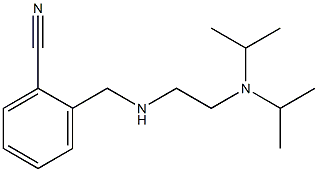 2-[({2-[bis(propan-2-yl)amino]ethyl}amino)methyl]benzonitrile Structure