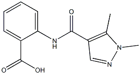 2-[(1,5-dimethyl-1H-pyrazole-4-)(methyl)amido]benzoic acid Structure