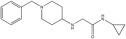 2-[(1-benzylpiperidin-4-yl)amino]-N-cyclopropylacetamide 구조식 이미지