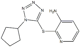 2-[(1-cyclopentyl-1H-1,2,3,4-tetrazol-5-yl)sulfanyl]pyridin-3-amine Structure