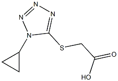2-[(1-cyclopropyl-1H-1,2,3,4-tetrazol-5-yl)sulfanyl]acetic acid Structure