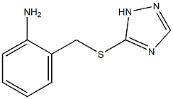 2-[(1H-1,2,4-triazol-5-ylsulfanyl)methyl]aniline 구조식 이미지