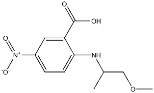 2-[(1-methoxypropan-2-yl)amino]-5-nitrobenzoic acid Structure