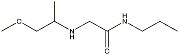 2-[(1-methoxypropan-2-yl)amino]-N-propylacetamide 구조식 이미지