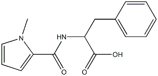 2-[(1-methyl-1H-pyrrol-2-yl)formamido]-3-phenylpropanoic acid Structure
