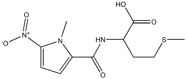 2-[(1-methyl-5-nitro-1H-pyrrol-2-yl)formamido]-4-(methylsulfanyl)butanoic acid 구조식 이미지