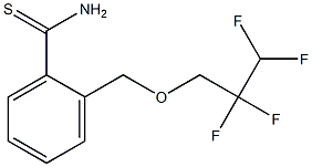 2-[(2,2,3,3-tetrafluoropropoxy)methyl]benzene-1-carbothioamide 구조식 이미지