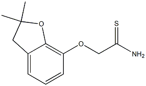 2-[(2,2-dimethyl-2,3-dihydro-1-benzofuran-7-yl)oxy]ethanethioamide Structure