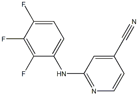 2-[(2,3,4-trifluorophenyl)amino]isonicotinonitrile Structure