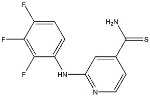 2-[(2,3,4-trifluorophenyl)amino]pyridine-4-carbothioamide Structure