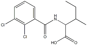 2-[(2,3-dichlorophenyl)formamido]-3-methylpentanoic acid 구조식 이미지