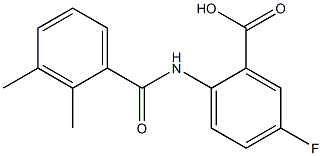 2-[(2,3-dimethylbenzene)amido]-5-fluorobenzoic acid 구조식 이미지