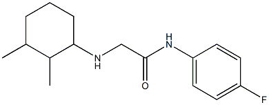 2-[(2,3-dimethylcyclohexyl)amino]-N-(4-fluorophenyl)acetamide Structure