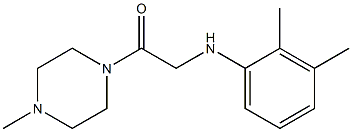 2-[(2,3-dimethylphenyl)amino]-1-(4-methylpiperazin-1-yl)ethan-1-one 구조식 이미지