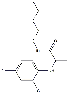 2-[(2,4-dichlorophenyl)amino]-N-pentylpropanamide Structure