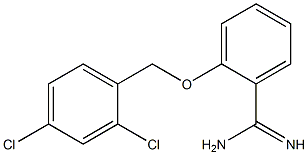 2-[(2,4-dichlorophenyl)methoxy]benzene-1-carboximidamide 구조식 이미지