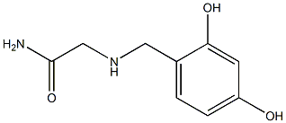 2-[(2,4-dihydroxybenzyl)amino]acetamide 구조식 이미지