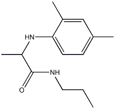 2-[(2,4-dimethylphenyl)amino]-N-propylpropanamide Structure