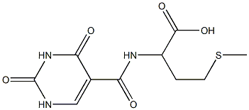 2-[(2,4-dioxo-1,2,3,4-tetrahydropyrimidin-5-yl)formamido]-4-(methylsulfanyl)butanoic acid Structure