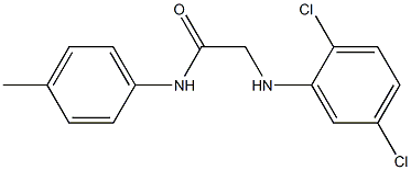 2-[(2,5-dichlorophenyl)amino]-N-(4-methylphenyl)acetamide 구조식 이미지