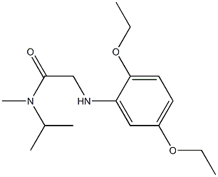 2-[(2,5-diethoxyphenyl)amino]-N-methyl-N-(propan-2-yl)acetamide Structure