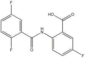 2-[(2,5-difluorobenzoyl)amino]-5-fluorobenzoic acid Structure