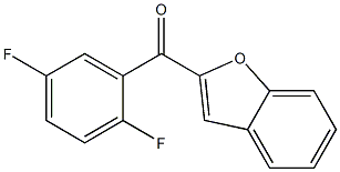 2-[(2,5-difluorophenyl)carbonyl]-1-benzofuran 구조식 이미지