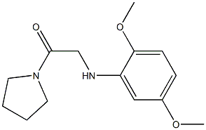 2-[(2,5-dimethoxyphenyl)amino]-1-(pyrrolidin-1-yl)ethan-1-one 구조식 이미지
