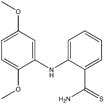 2-[(2,5-dimethoxyphenyl)amino]benzene-1-carbothioamide 구조식 이미지