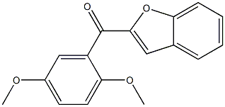 2-[(2,5-dimethoxyphenyl)carbonyl]-1-benzofuran 구조식 이미지