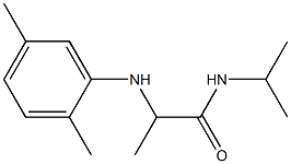 2-[(2,5-dimethylphenyl)amino]-N-(propan-2-yl)propanamide 구조식 이미지