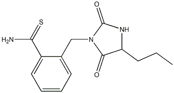 2-[(2,5-dioxo-4-propylimidazolidin-1-yl)methyl]benzenecarbothioamide 구조식 이미지