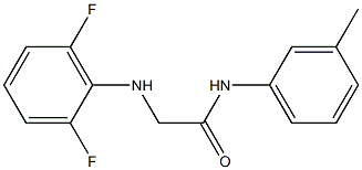 2-[(2,6-difluorophenyl)amino]-N-(3-methylphenyl)acetamide Structure