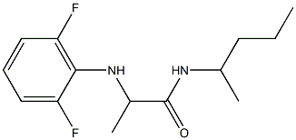 2-[(2,6-difluorophenyl)amino]-N-(pentan-2-yl)propanamide 구조식 이미지