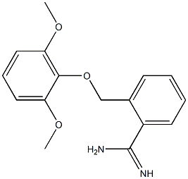 2-[(2,6-dimethoxyphenoxy)methyl]benzenecarboximidamide 구조식 이미지
