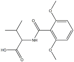 2-[(2,6-dimethoxyphenyl)formamido]-3-methylbutanoic acid 구조식 이미지