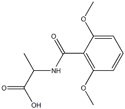 2-[(2,6-dimethoxyphenyl)formamido]propanoic acid Structure