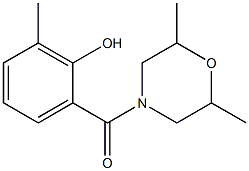 2-[(2,6-dimethylmorpholin-4-yl)carbonyl]-6-methylphenol 구조식 이미지