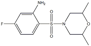 2-[(2,6-dimethylmorpholine-4-)sulfonyl]-5-fluoroaniline 구조식 이미지