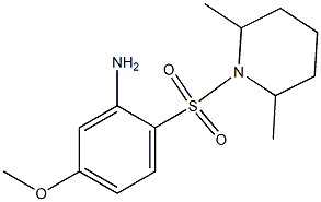 2-[(2,6-dimethylpiperidine-1-)sulfonyl]-5-methoxyaniline Structure
