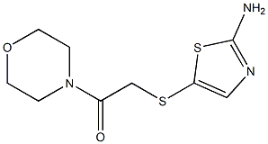 2-[(2-amino-1,3-thiazol-5-yl)sulfanyl]-1-(morpholin-4-yl)ethan-1-one 구조식 이미지