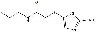 2-[(2-amino-1,3-thiazol-5-yl)thio]-N-propylacetamide Structure