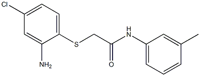 2-[(2-amino-4-chlorophenyl)sulfanyl]-N-(3-methylphenyl)acetamide Structure