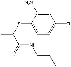 2-[(2-amino-4-chlorophenyl)sulfanyl]-N-propylpropanamide 구조식 이미지